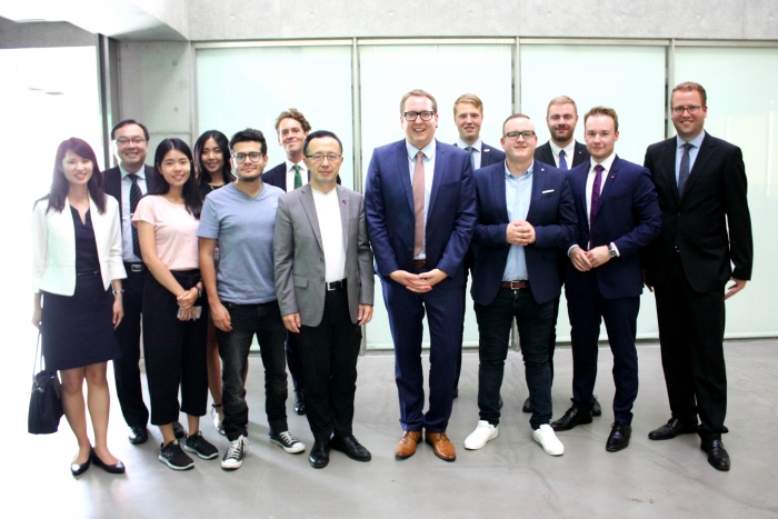 German Christian Democratic Party/Junge Union Deutschlands delegation visits EUTW