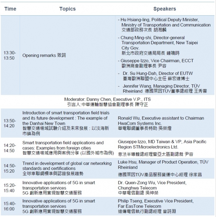 2021年8月26日臺灣歐盟環境與科技論壇: 智慧運輸與車聯網未來趨勢及應用，歡迎踴躍報名參加！